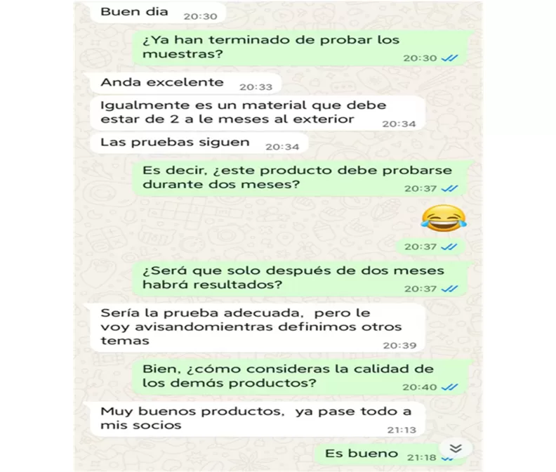 Phản hồi của khách hàng từ Argentina